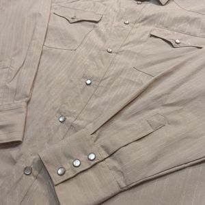 Buffalo Western pearl snap on button down shirt